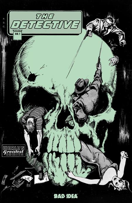 The Dectective #1 - F Gus Ricca Old Masters Glow In The Dark Var