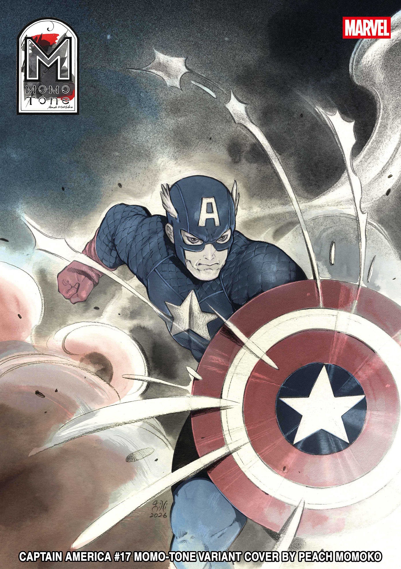 Captain America #17 — Peach Momoko Momo-Tone Variant
