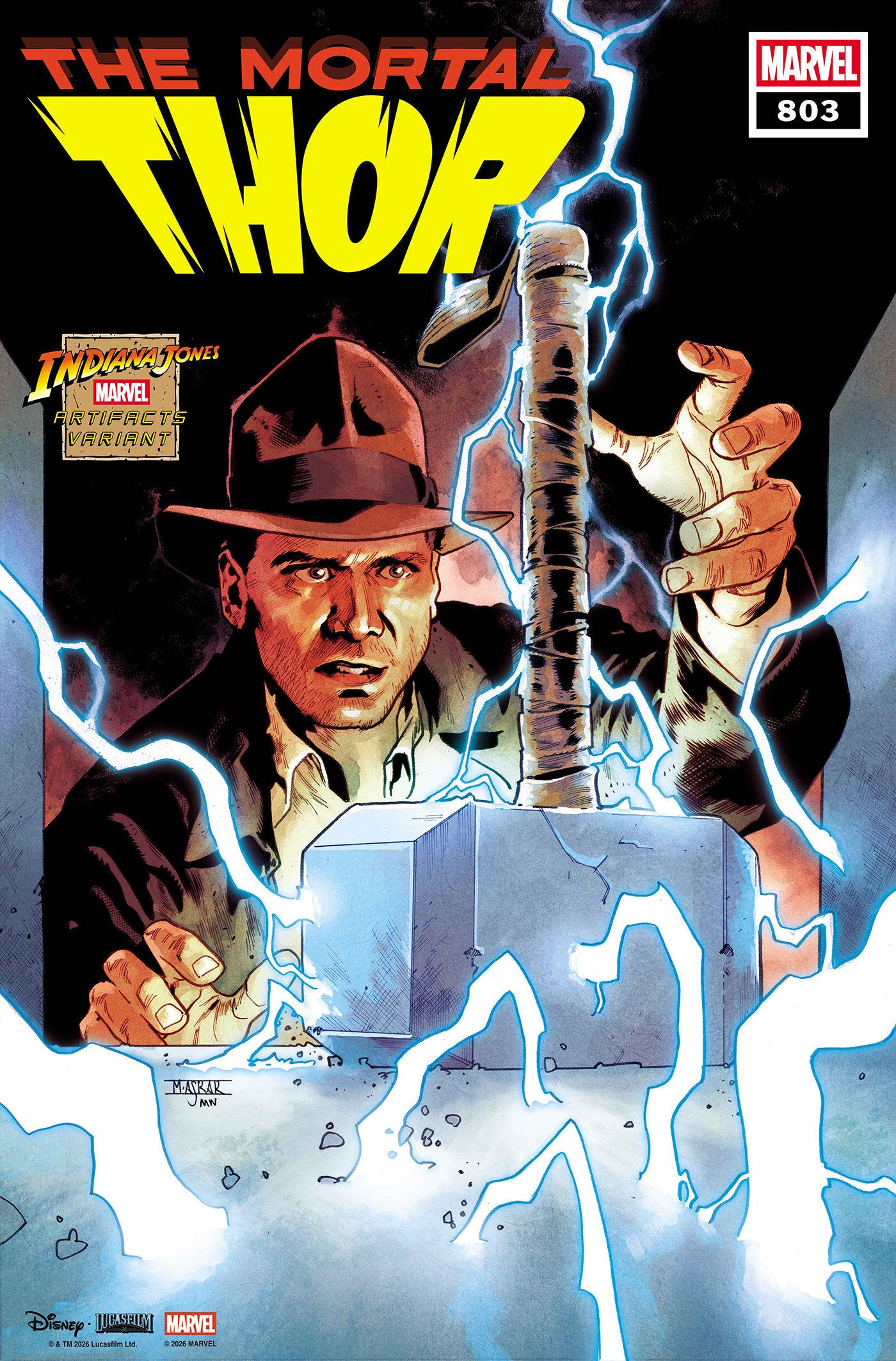 Thor #803 — Mahmud Asrar Indiana Jones Marvel Artifact Variant