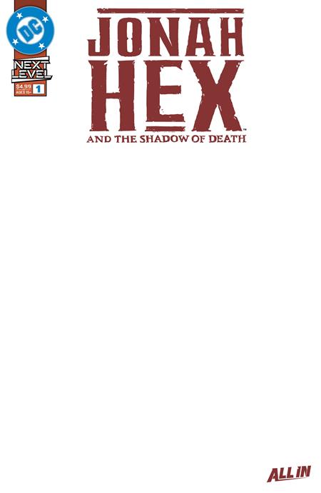 Jonah Hex and the Shadow of Death #1 - E Blank Card Stock Var