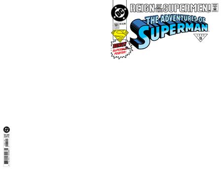 Adventures of Superman #501 Facsimile #1 - B Blank Card Stock Var