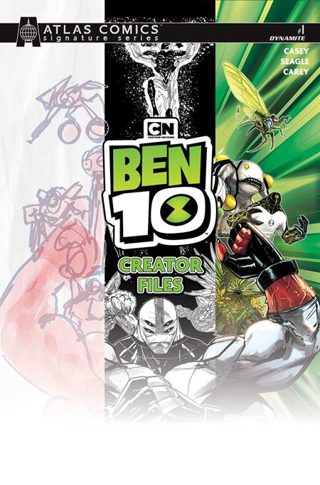 Ben 10 #1 Creator Files - C Robert Carey Atlas Edition Signed By Joe Casey Var