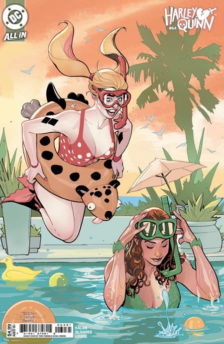 DF Harley Quinn #64 Variant Signed By Terry & Rachel Dodson #1