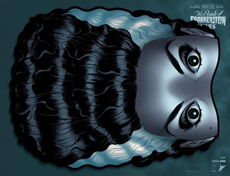 Universal Monsters Bride Of Frankenstein Lives #1 - K Ryan Sook Die Cut Foil Hairiant Var