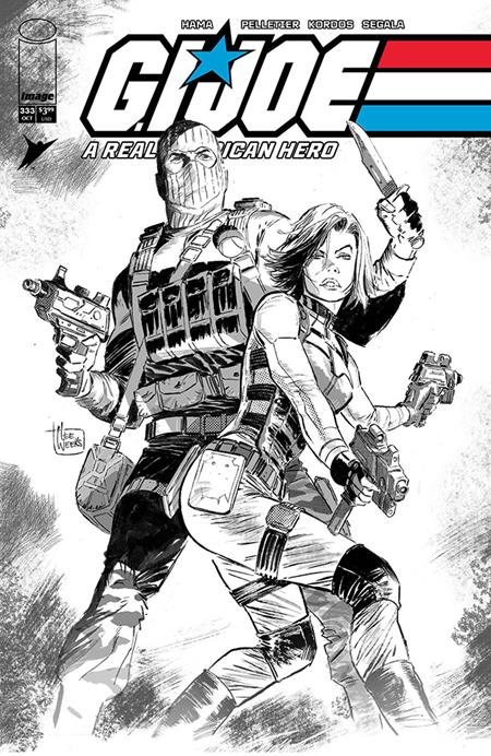 G.I. Joe A Real American Hero #333 - B Lee Weeks B&W Var
