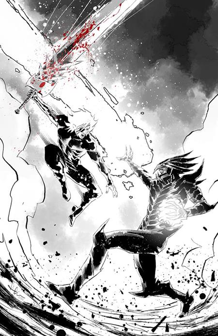 Lost Fantasy #13 - E Luca Casalanguida Black And White And Blood Virgin Cardstock Var