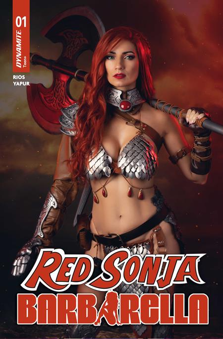 Red Sonja / Barbarella #1 - D Cosplay Ivy Red Sonja