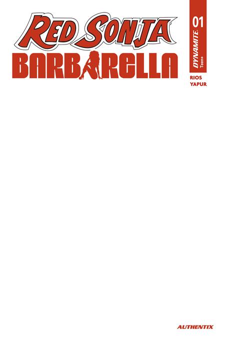 Red Sonja / Barbarella #1 - H Blank Authentix