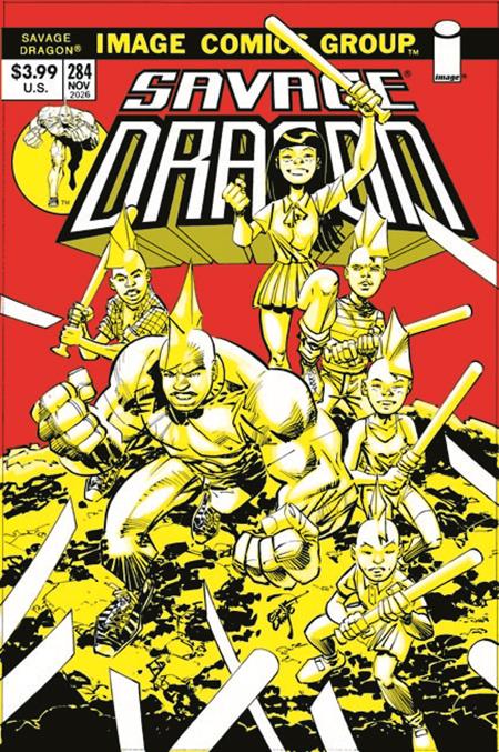 Savage Dragon #284 - B Erik Larsen 70s Throwback Var (MR)