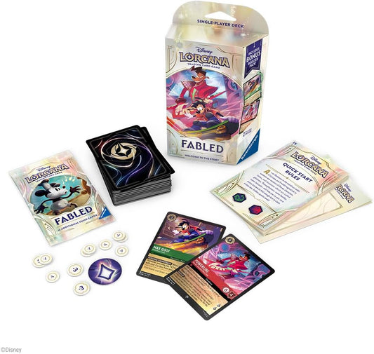 Ravensburger Disney Lorcana TCG: Fabled Single-Player Deck – Emerald & Ruby