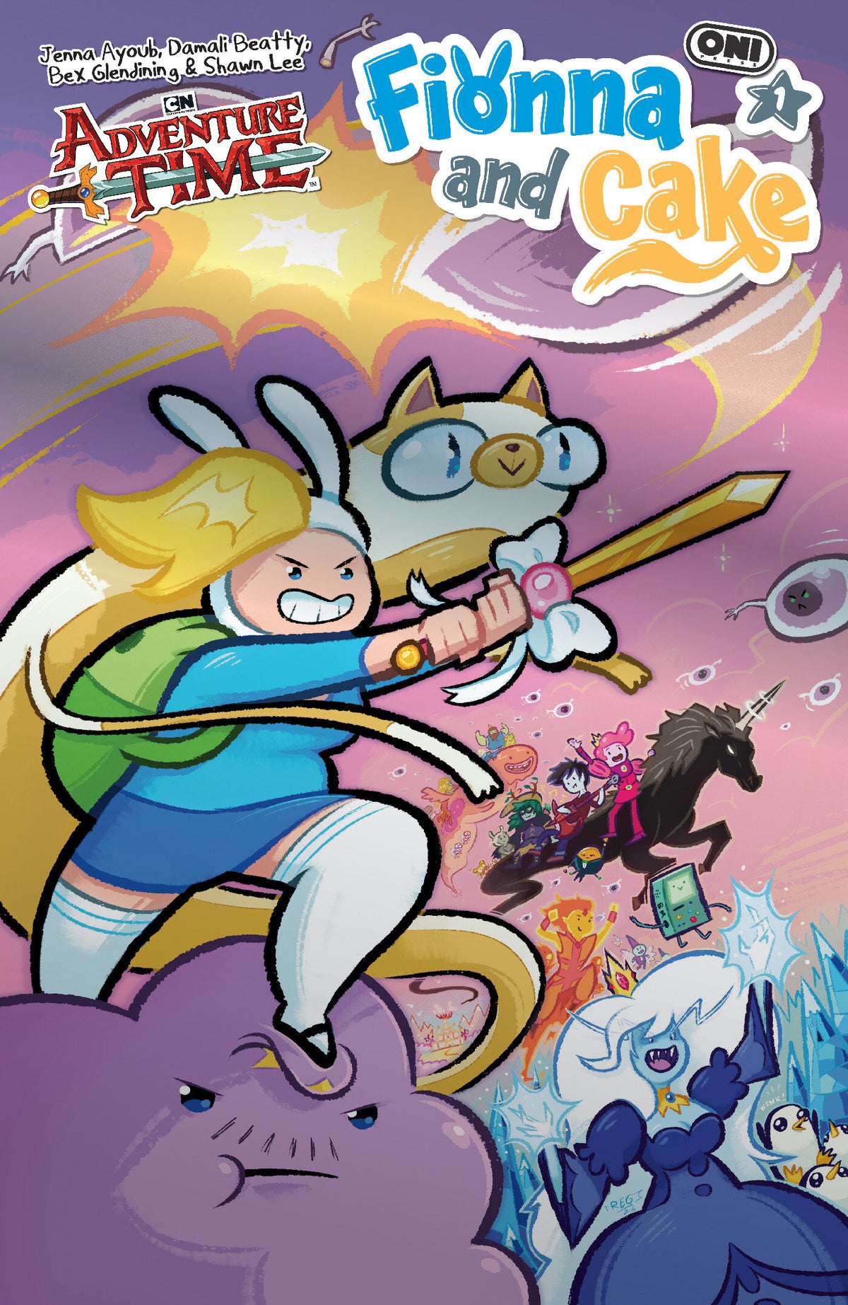 Adventure Time Fionna & Cake #1 - E Reggie Graham Foil Var