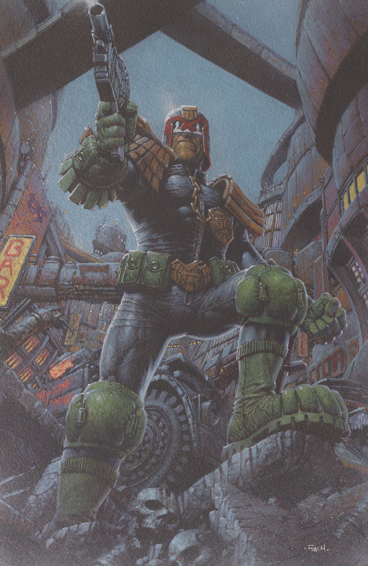 Judge Dredd/Biker Mice from Mars #1 - F David Finch Foil Var
