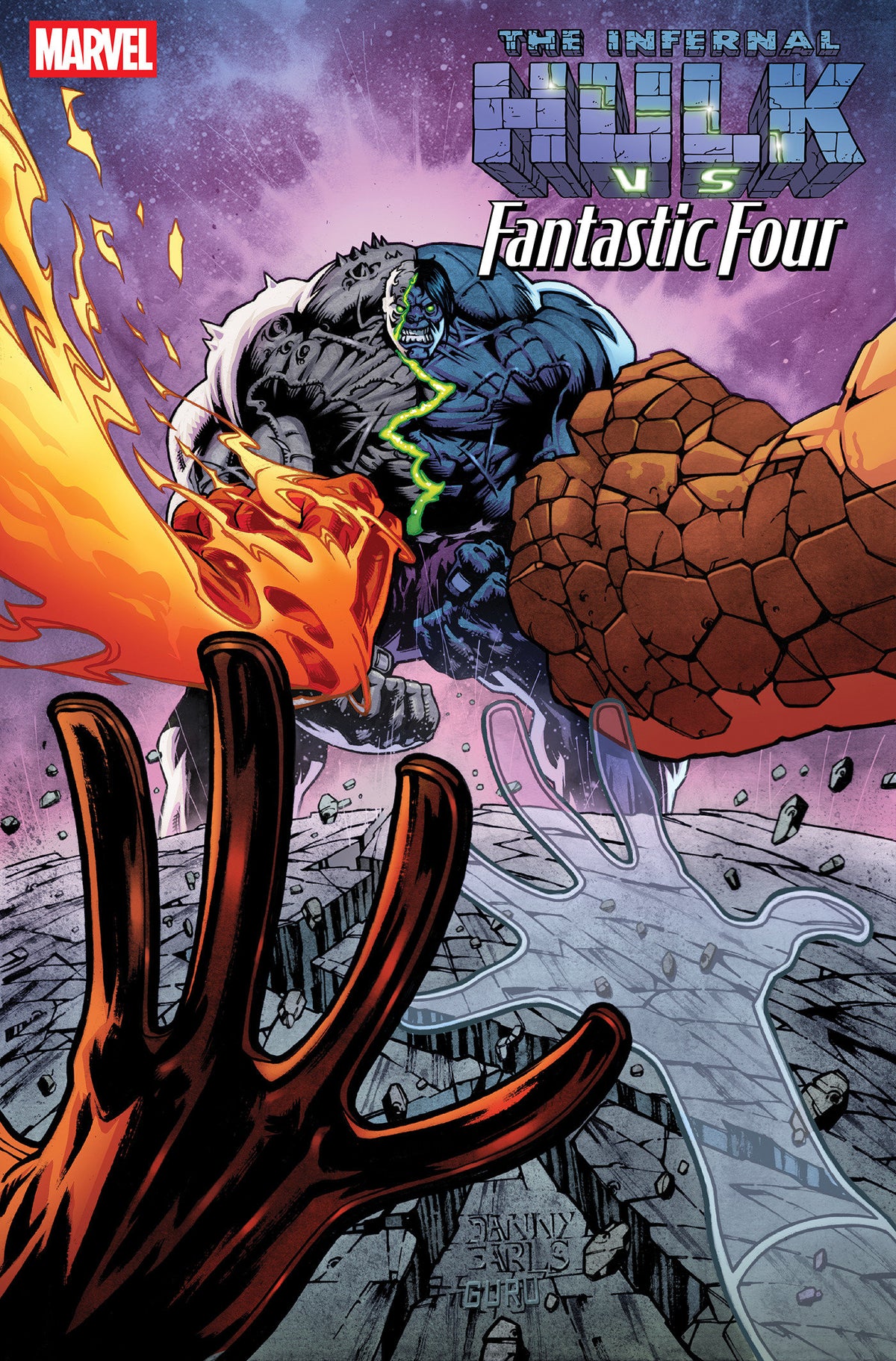 INFERNAL HULK VS. FANTASTIC FOUR #1 - Danny Earls Variant