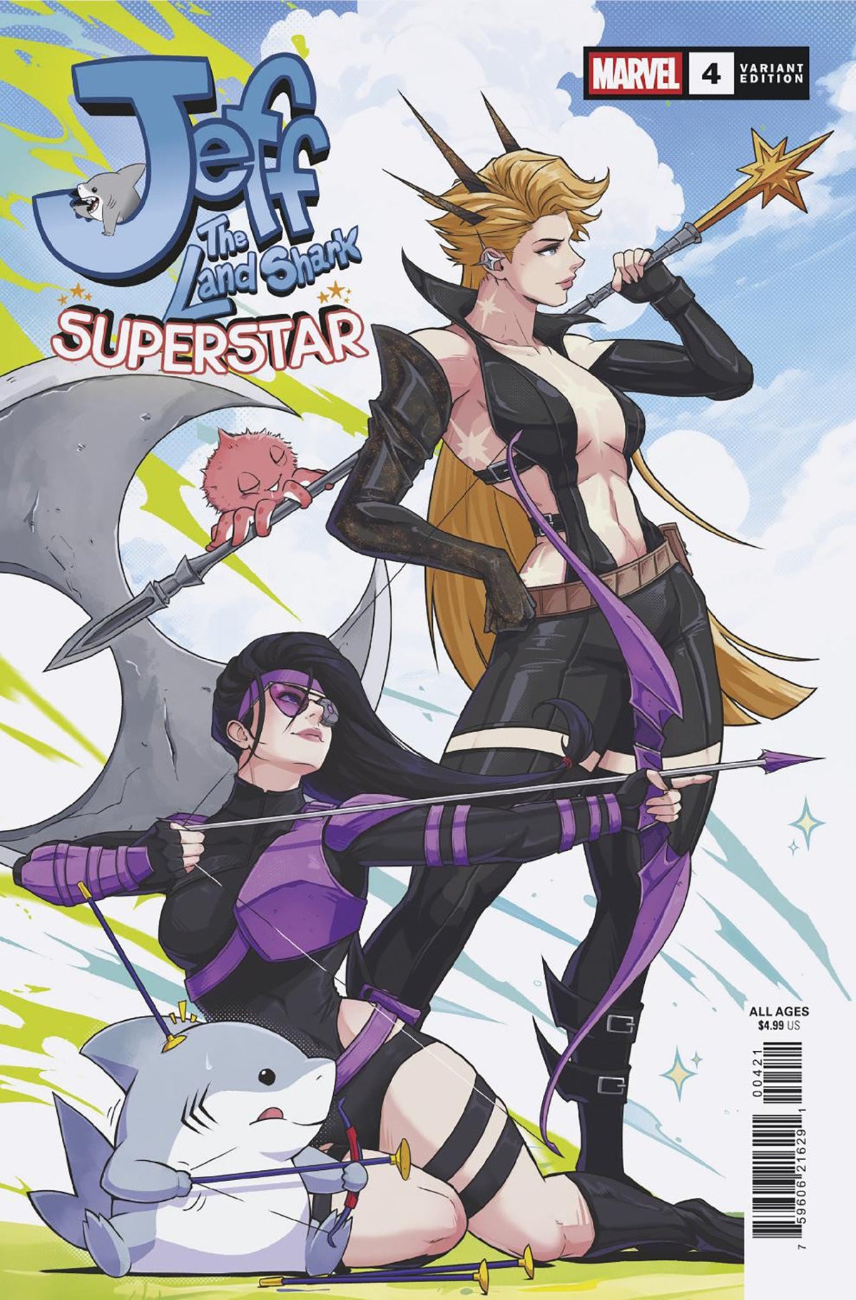 JEFF THE LAND SHARK: SUPERSTAR #4 - Jhony Caballero Variant