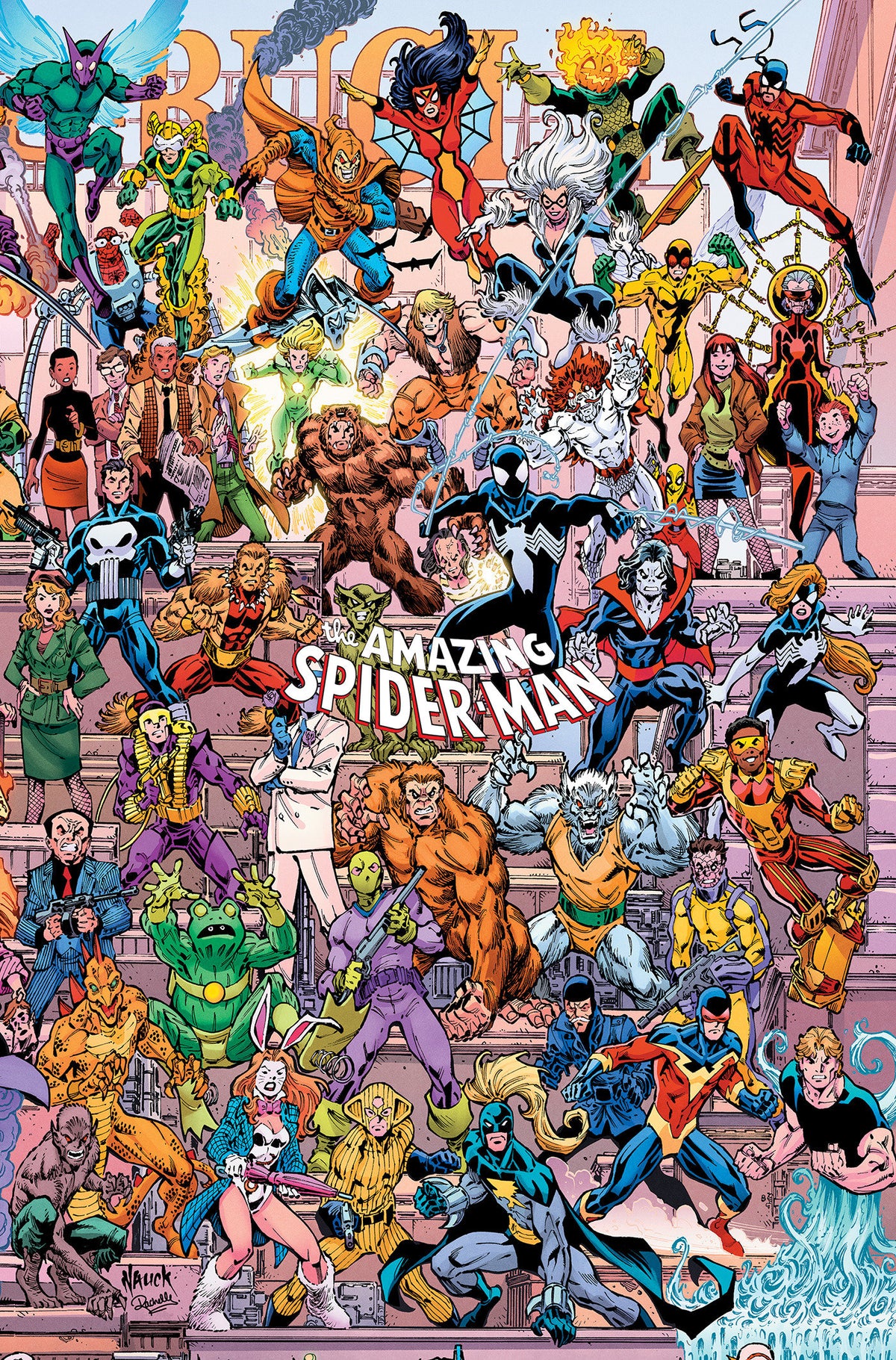 AMAZING SPIDER-MAN #1001 - Todd Nauck 4-Part Connecting Legacy Variant