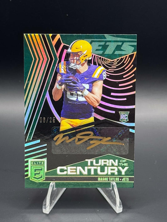 2025 Donruss Elite Mason Taylor Turn of the Century Auto Black Gold #TOC-MTA /25