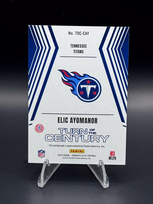 2025 Donruss Elite Elic Ayomanor Turn of the Century Auto Gold #TOC-EAY /25