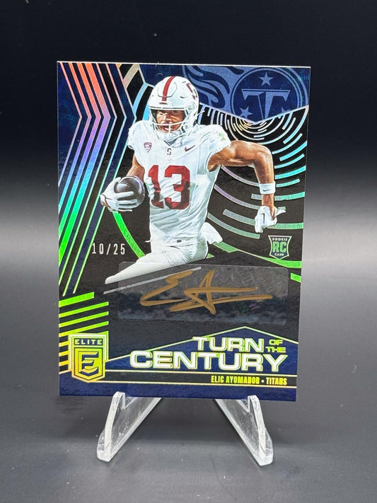 2025 Donruss Elite Elic Ayomanor Turn of the Century Auto Gold #TOC-EAY /25