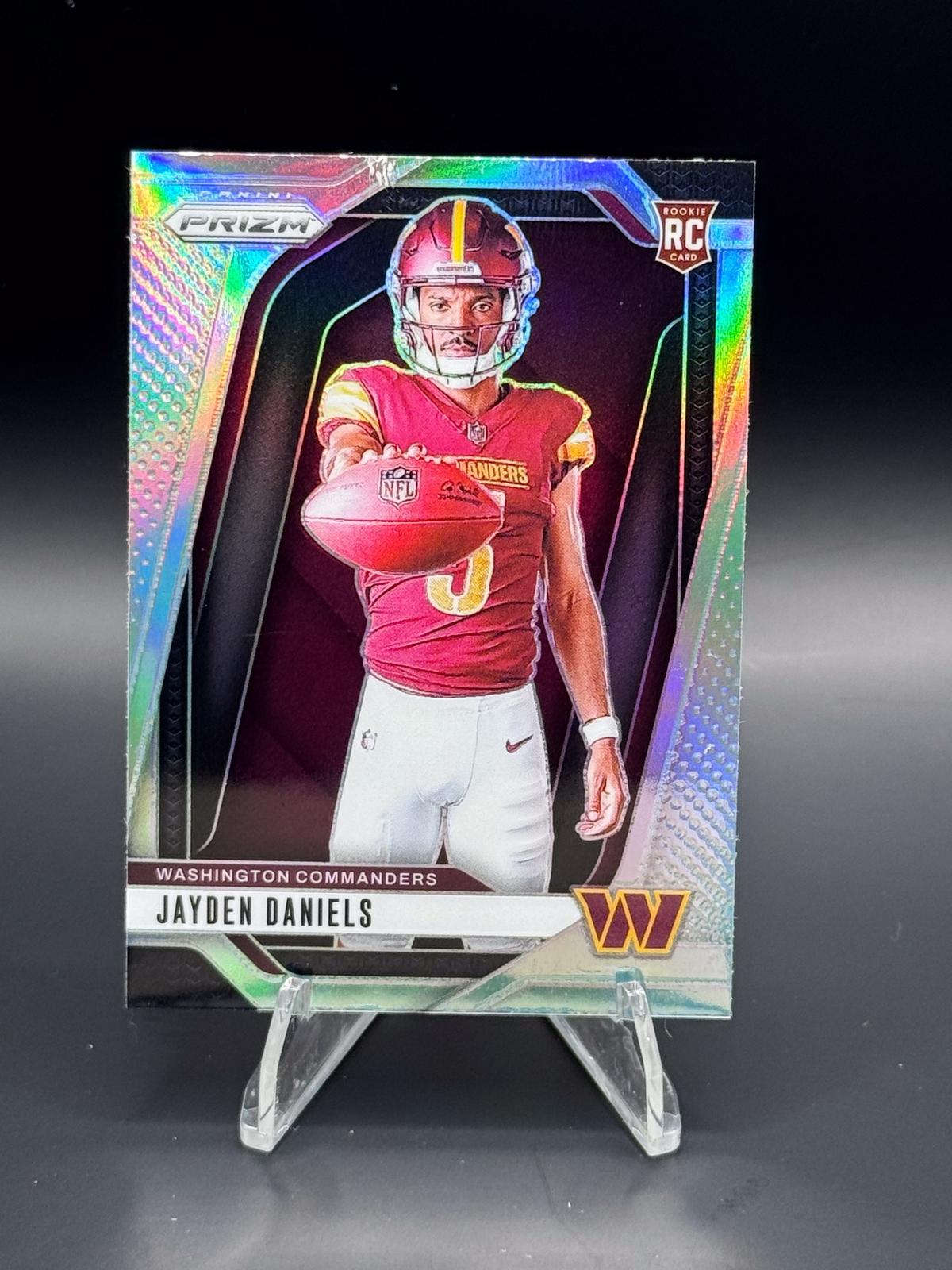 2024 Panini Prizm #17 Jayden Daniels Rookie Variations Silver Prizm