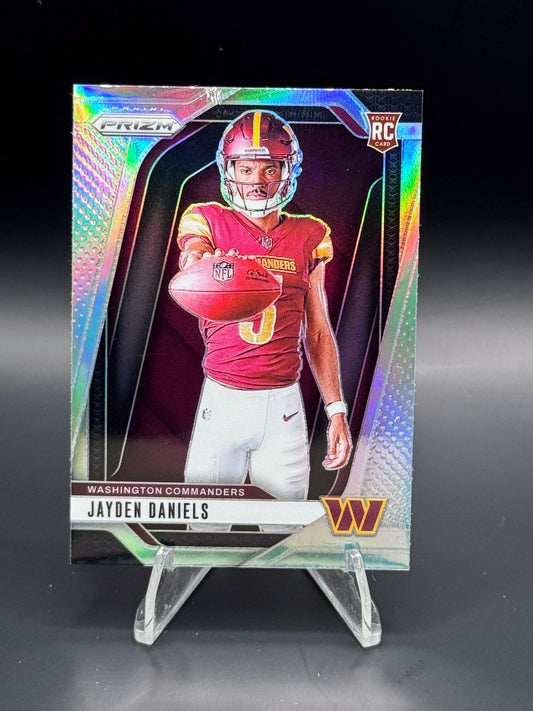 2024 Panini Prizm #17 Jayden Daniels Rookie Variations Silver Prizm