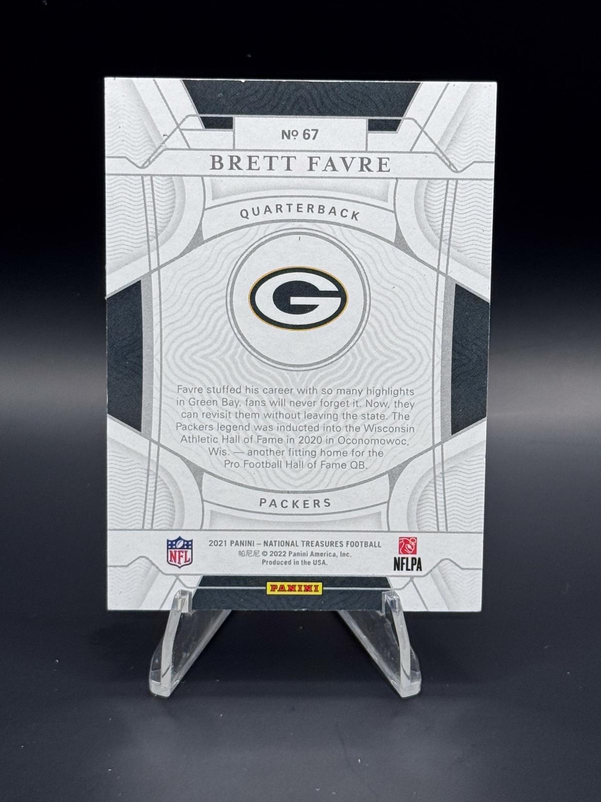 2021 Panini National Treasures #67 Brett Favre #/99
