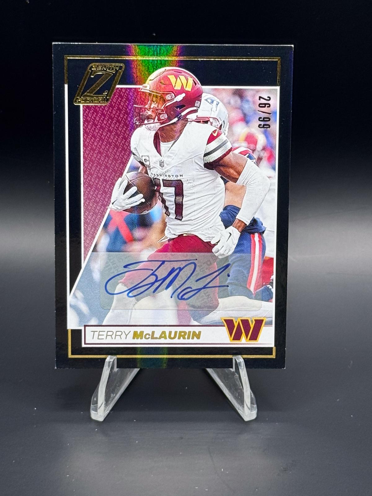 2024 Panini Zenith #98 Terry McLaurin Black Auto /99
