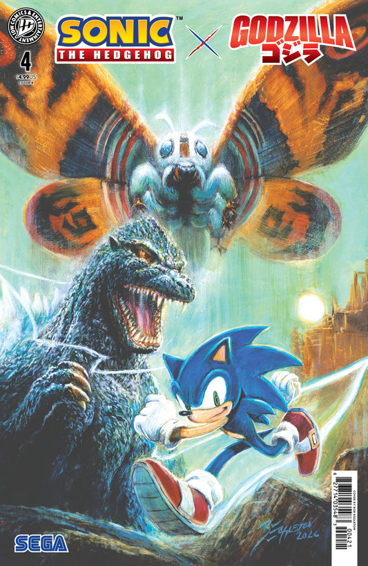 Sonic the Hedgehog x Godzilla #4 — Variant B (Eggleton)