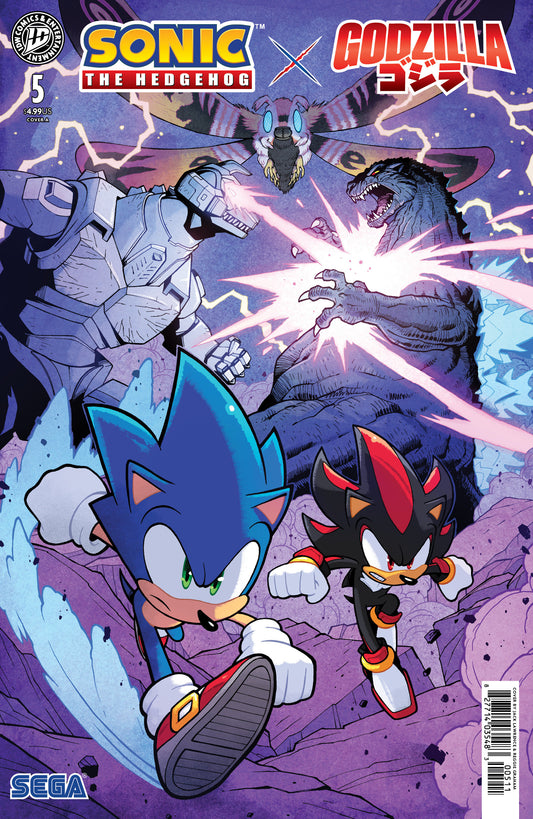 Sonic the Hedgehog x Godzilla #5 - A (Lawrence)