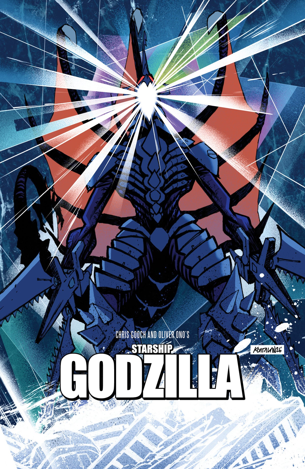 Starship Godzilla: Invasion X [Kai-Sei Era] #3 — Variant B (Catalan Movie Homage Cover)