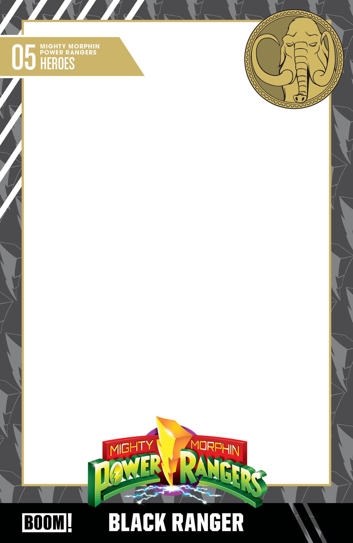 Mighty Morphin Power Rangers (2026) #5 - D Trading Card Blank Sketch Variant