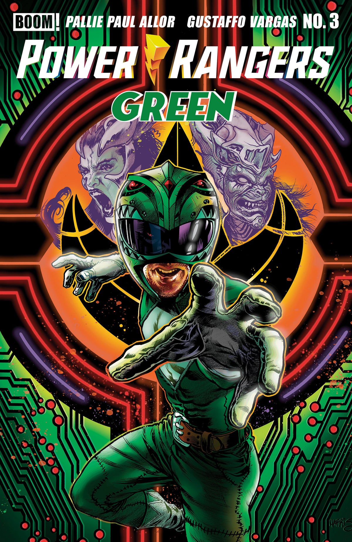 Power Rangers Green #3 A Main (Dressed, Harris) - A Main (Dressed, Harris)
