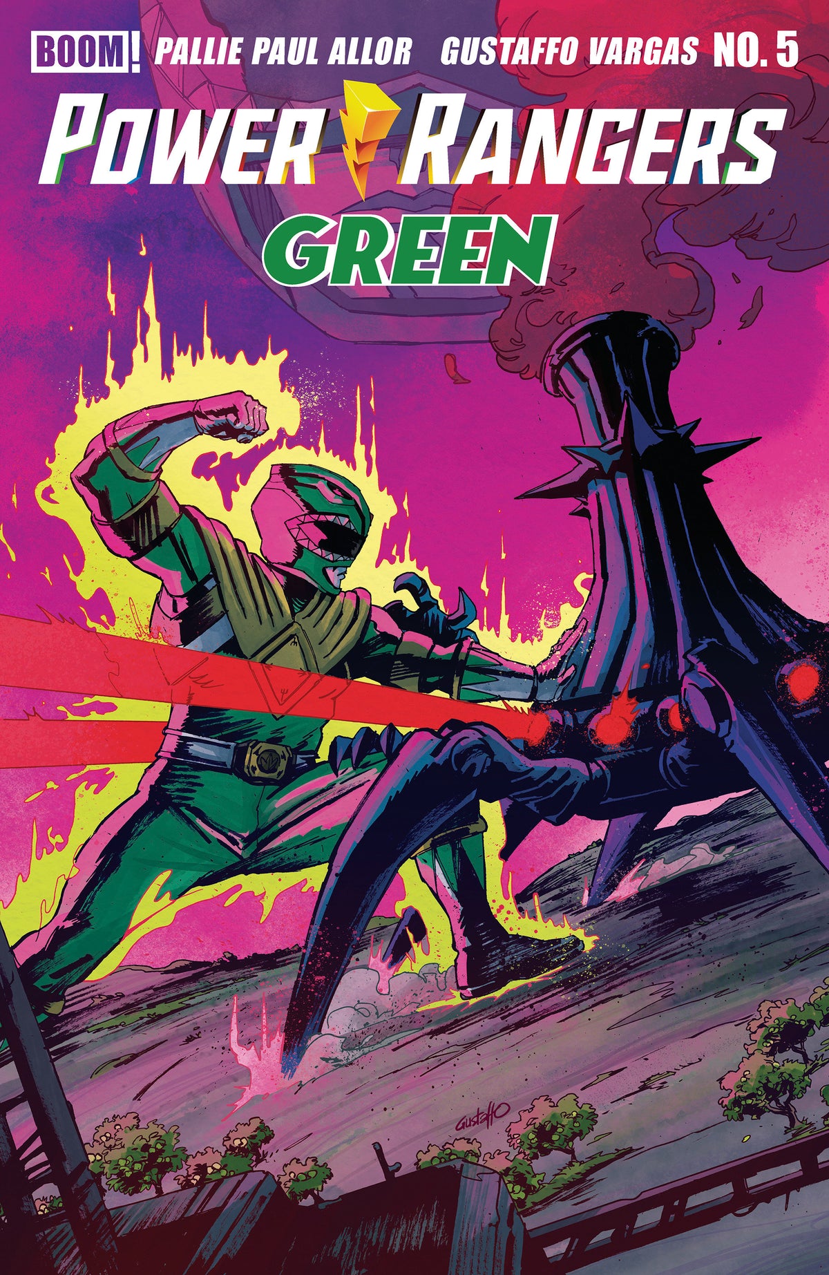 Power Rangers Green #5 - B Variant (Dressed, Vargas)