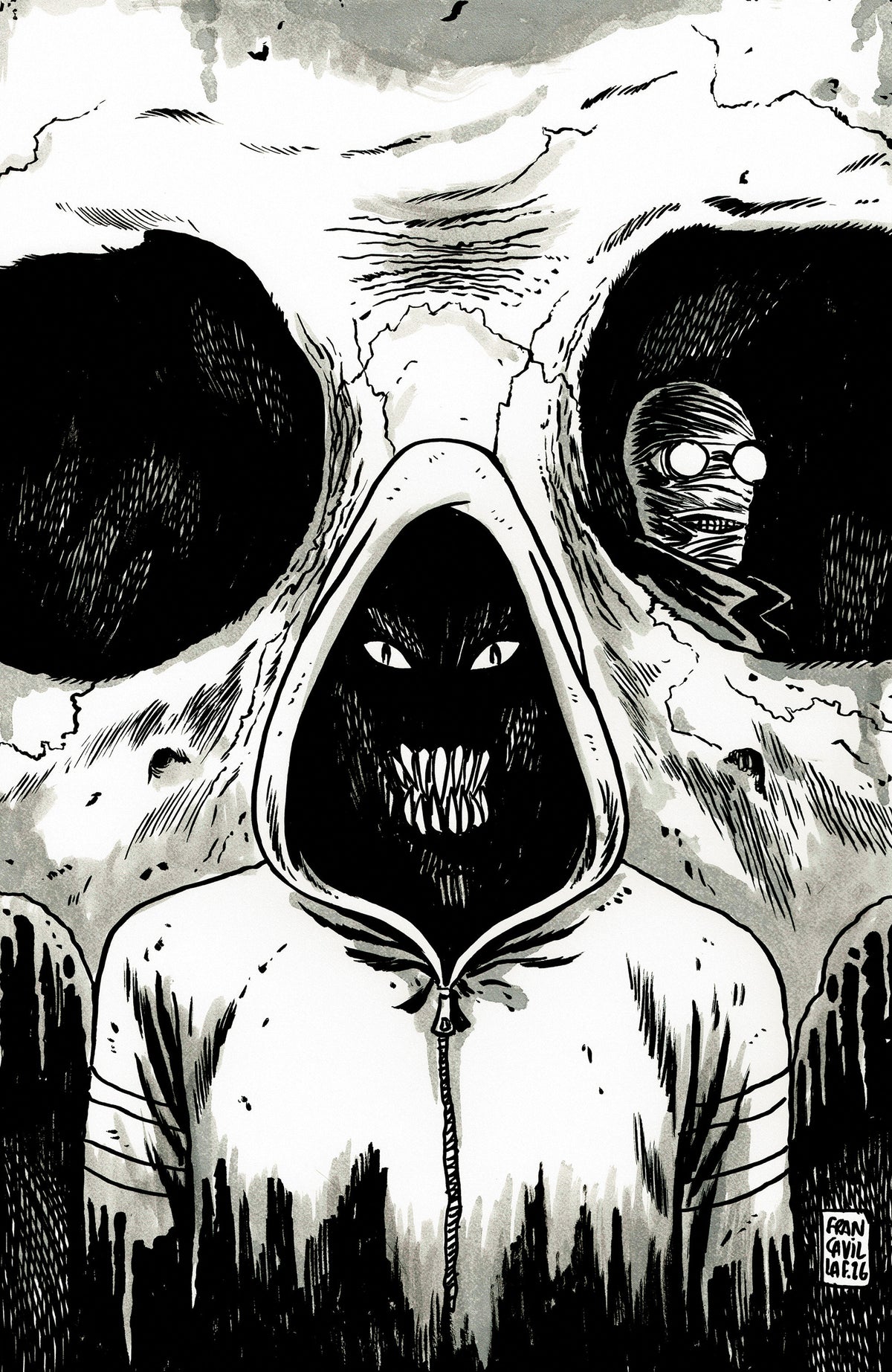 Stuff of Nightmares: The Hoodie #1 - D Glow in the Dark Variant (Full Art, Glow in the Dark, Francavilla)