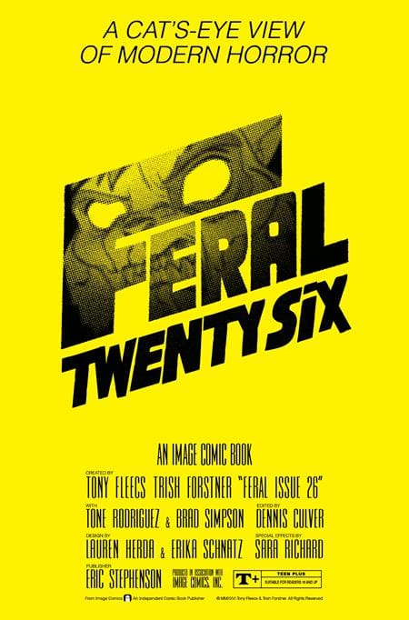 FERAL #26 CVR B TONY FLEECS & TRISH FORSTNER THE SHINING HOMAGE VAR [PREORDER] cover